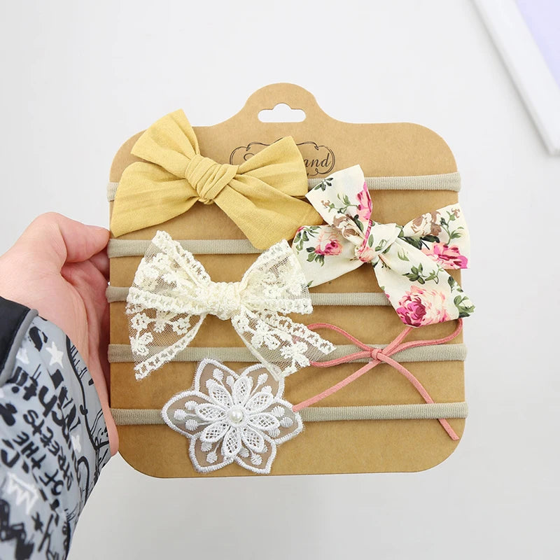Mini Bowknot Headband Set