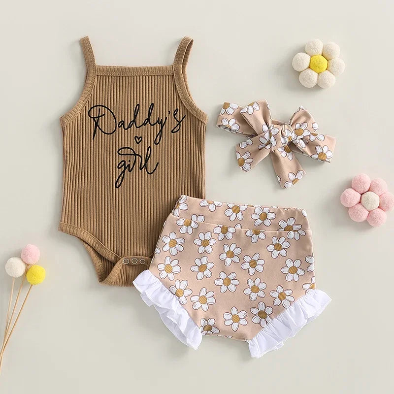 Mini Knit Romper & Shorts Set