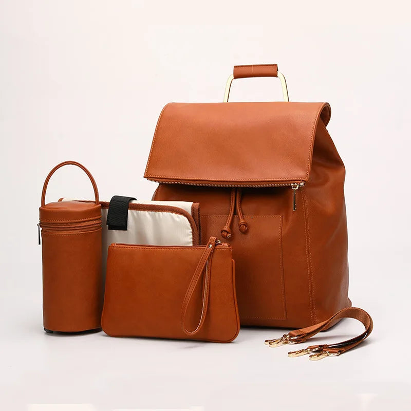MiniMum Leather Diaper Bag