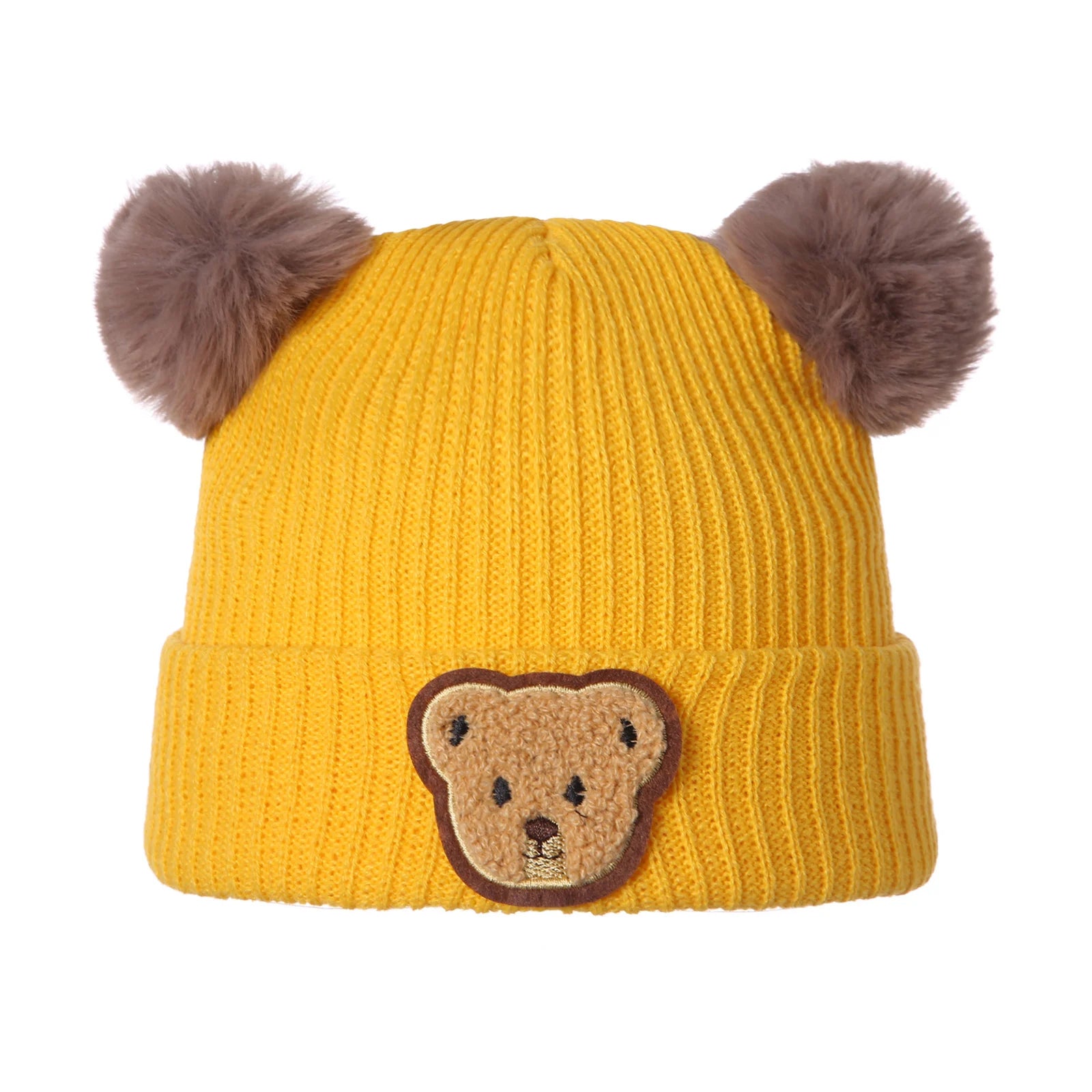 Mini Bear Knit Winter Hat