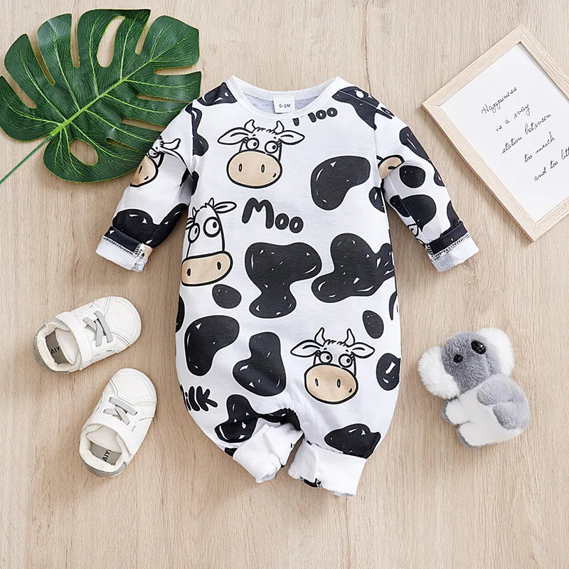 Mini Cow Print Romper
