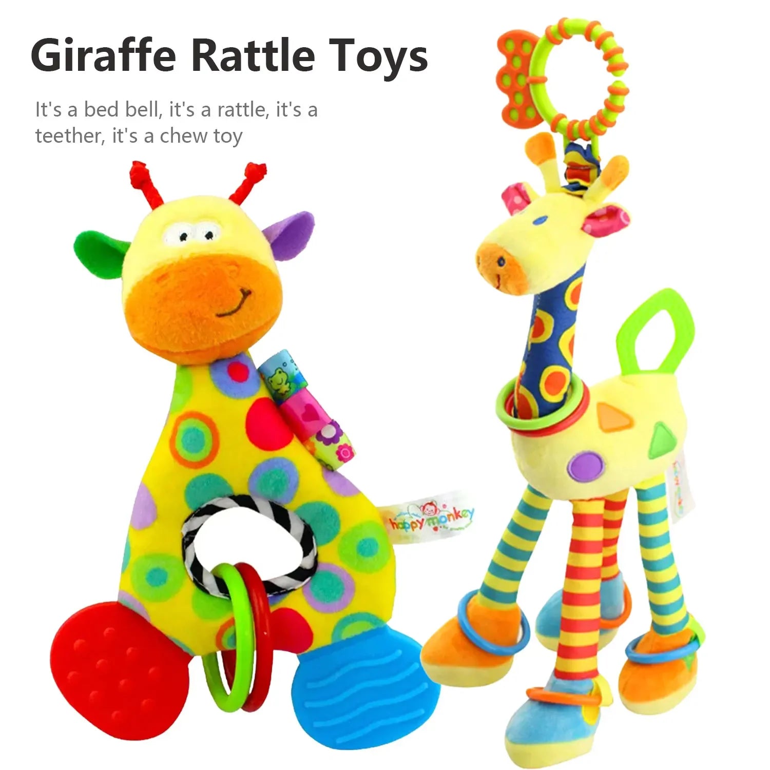 Mini Baby Rattle & Teether – Handheld Toy Giraffe