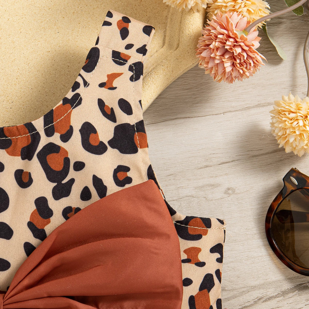 Mini Leopard Bow Dress
