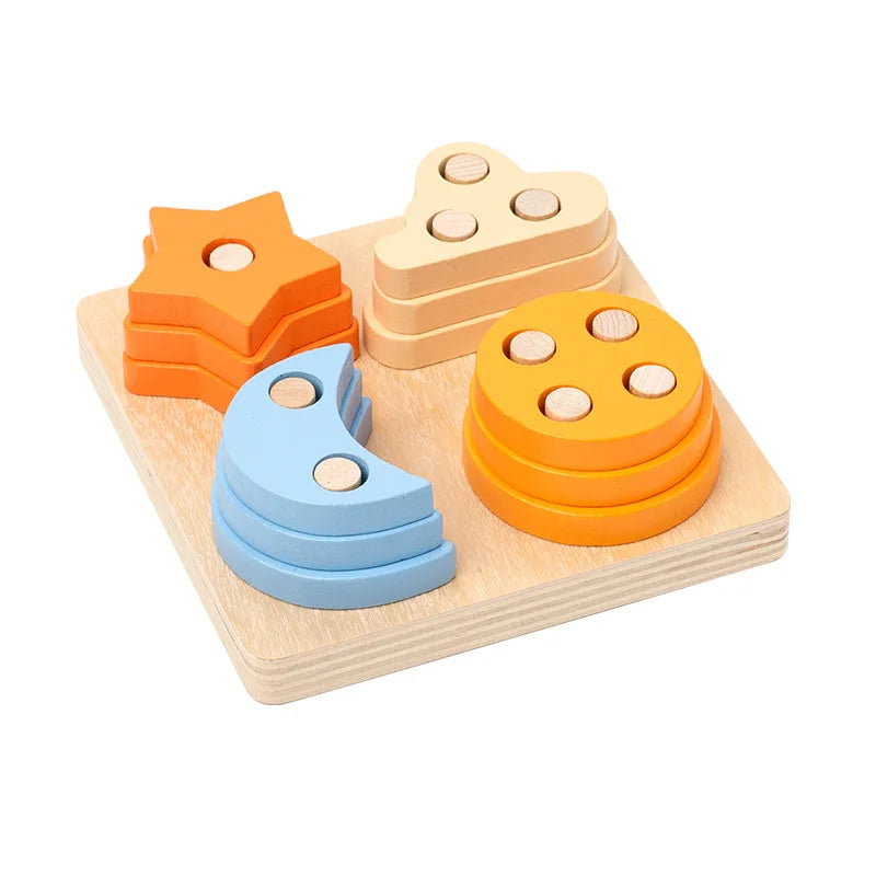 Mini Wooden Blocks – Montessori Shapes