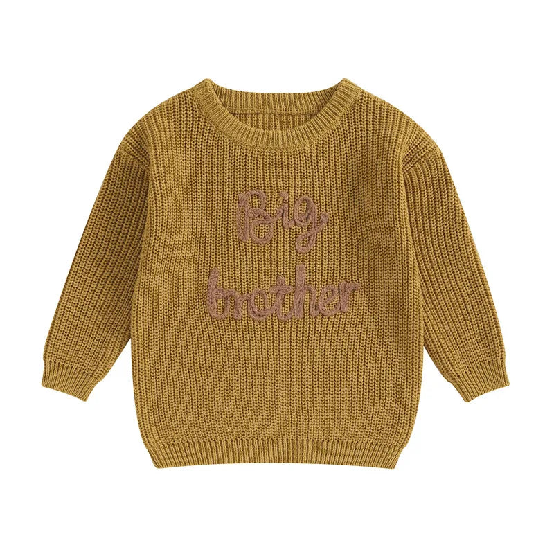 Mini Letter Knit Pullover