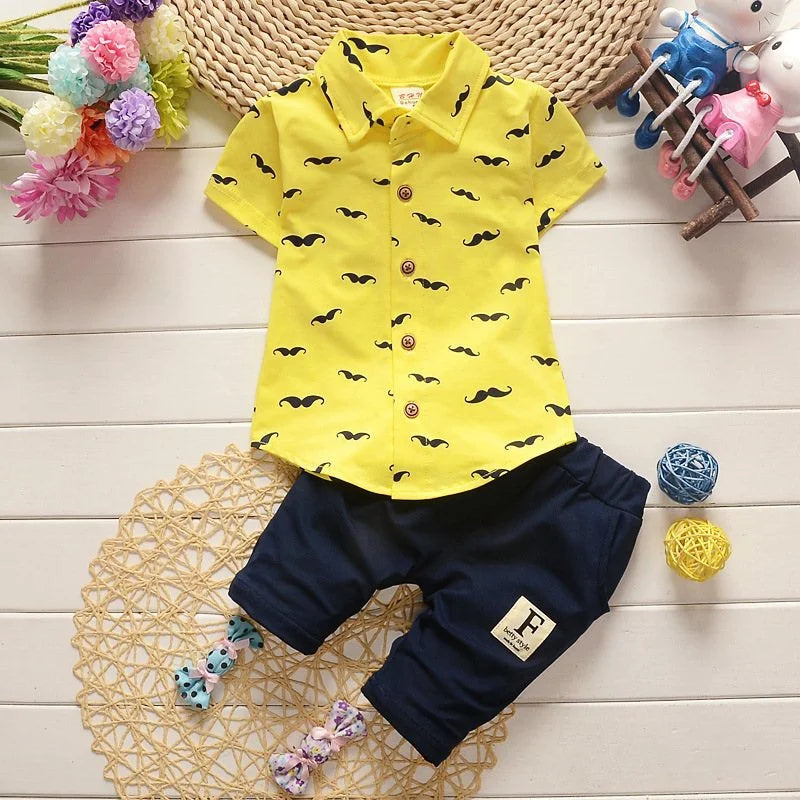 Mini Printed Summer Boy Set