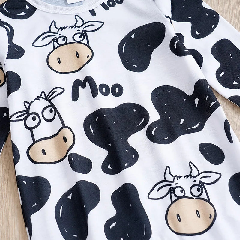 Mini Cow Print Romper