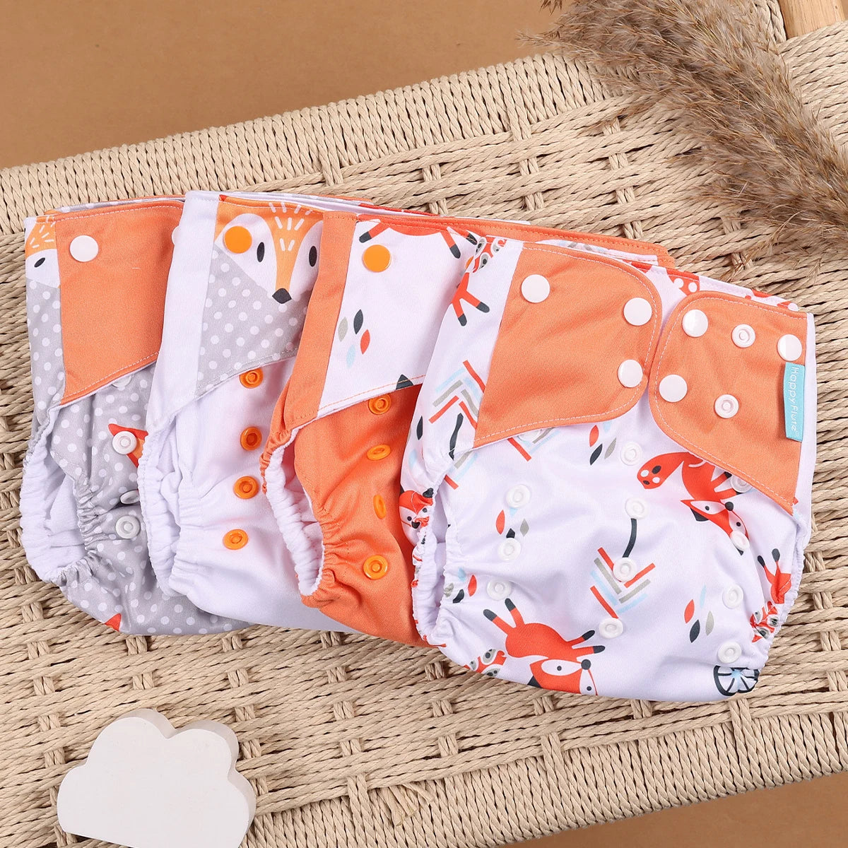 Mini Cloth Diapers – 4pcs Eco Set