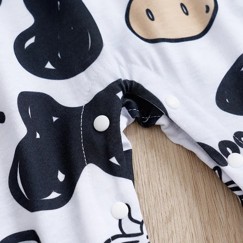 Mini Cow Print Romper