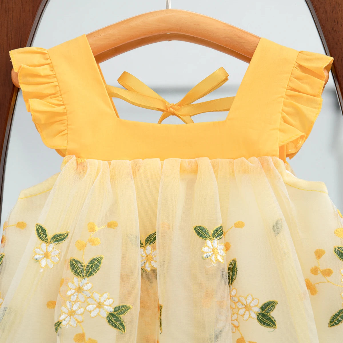 Mini Chiffon Flower Dress