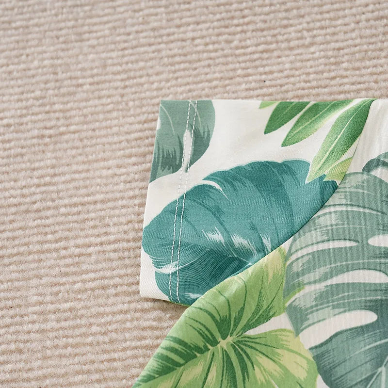 Mini Leaf Print Romper