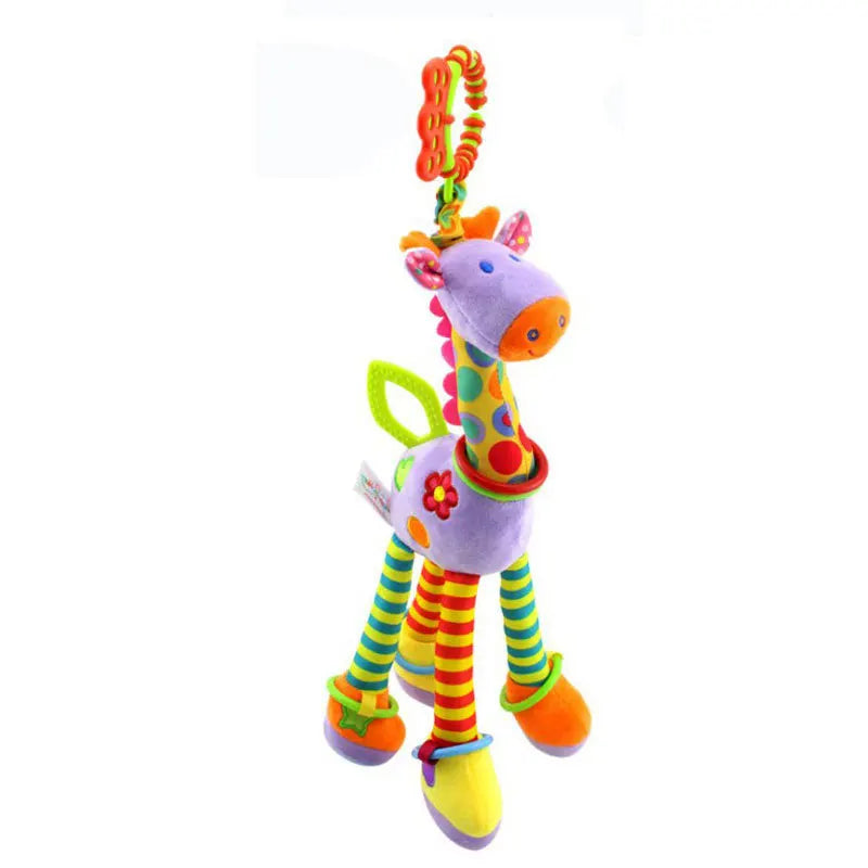 Mini Animal Rattle – Soft Giraffe & Zebra