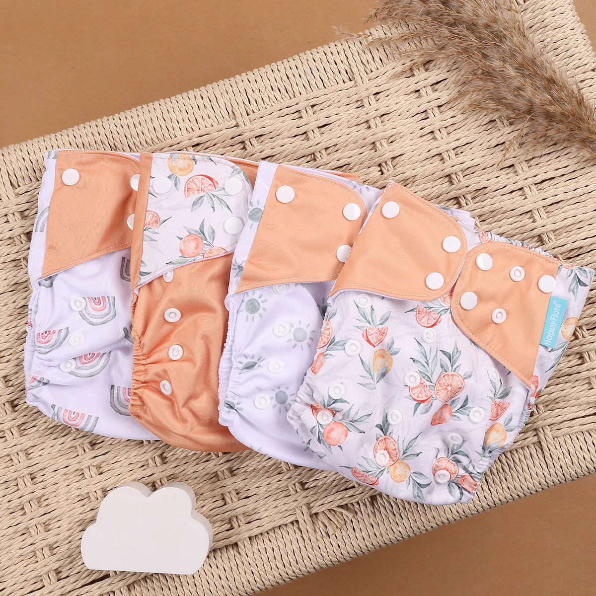Mini Cloth Diapers – 4pcs Eco Set
